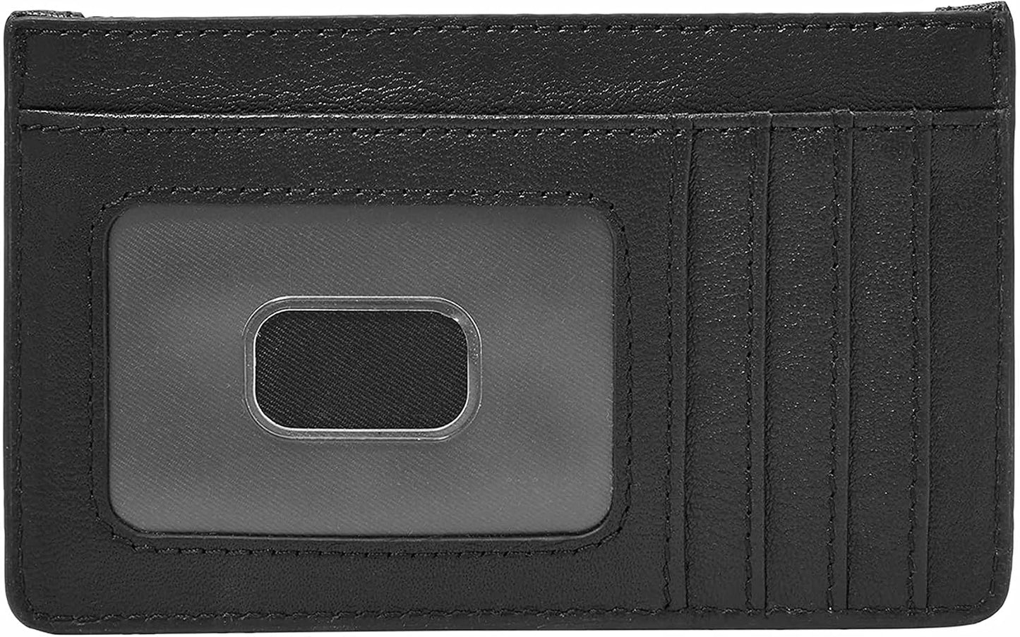 HOTFossil Women's Logan RFID-Blocking Leather Zip Around Card Case Wallet with Keychain
