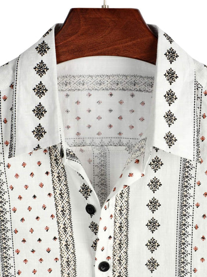 HOTVATPAVE Mens Casual Short Sleeve Button Down Shirts Regular Fit Hawaiian Summer Shirt