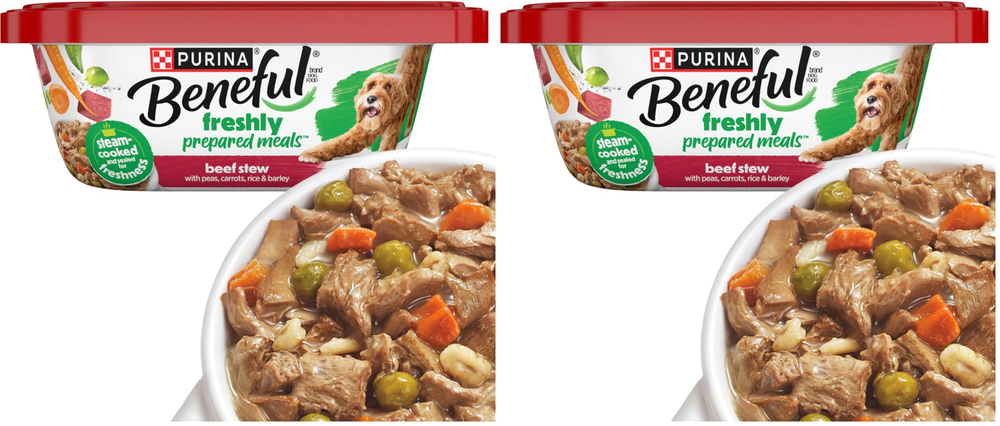 HOTPurina Beneful Gravy Wet Dog Food Variety Pack, Prepared Meals Stew - (12) 10 oz. Tubs