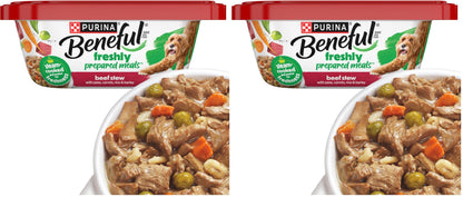HOTPurina Beneful Gravy Wet Dog Food Variety Pack, Prepared Meals Stew - (12) 10 oz. Tubs