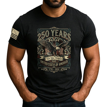 HOTPatriotic Shirts for Men, USA Eagle Graphic Shirts for Men | Mark 250 years of American spirit with these unique commemorative tees, designed for bold style and lasting comfort