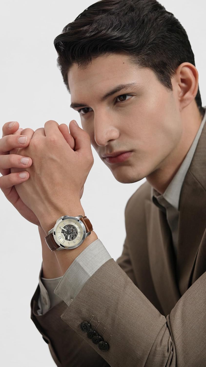 HOTFossil Men's Watch, Grant Quartz Stainless Steel Chronograph Watch for Men