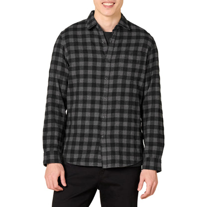 HOTAmazon Essentials Men's Slim-Fit Flannel Shirt, Long Sleeve Button Down Plaid