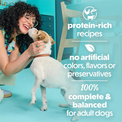 HOTBeneful Purina Small Breed Wet Dog Food Variety Pack, IncrediBites With Real Beef, Chicken and Salmon - (Pack of 30) 3 Oz. Cans