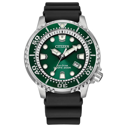 HOTCitizen Promaster Dive Eco-Drive Watch, 3-Hand Date, ISO Certified, Luminous Hands and Markers, Rotating Bezel