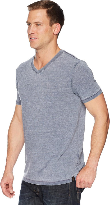 HOTLucky Brand Men's Venice Burnout V Neck Tee