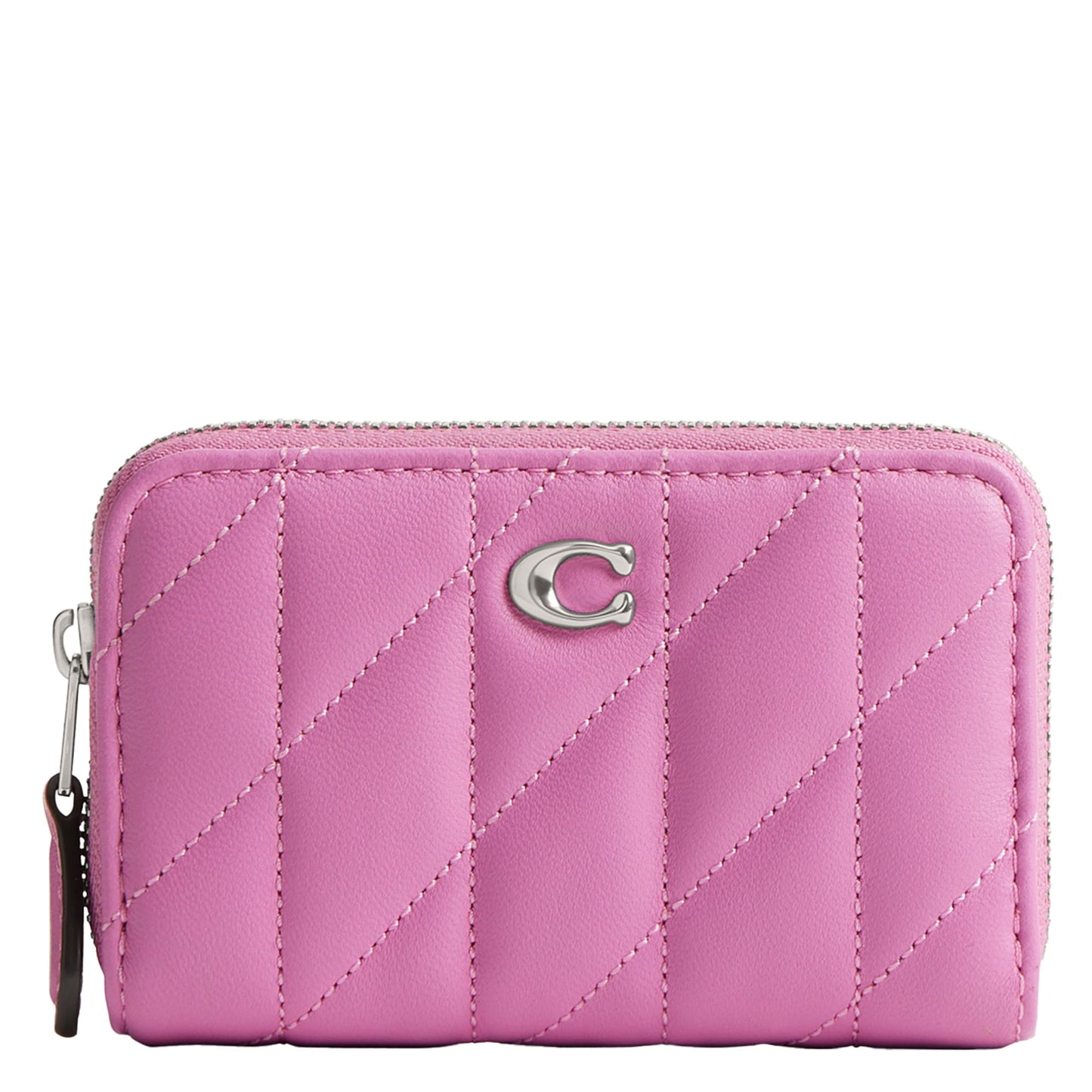 HOTCoach Essential Small Zip Around Card Case with Quilting