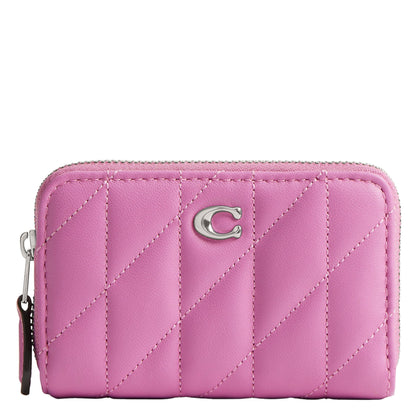 HOTCoach Essential Small Zip Around Card Case with Quilting