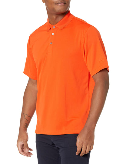 HOTPGA Tour Men's Airflux Solid Mesh Short Sleeve Classic Golf Polo Shirt