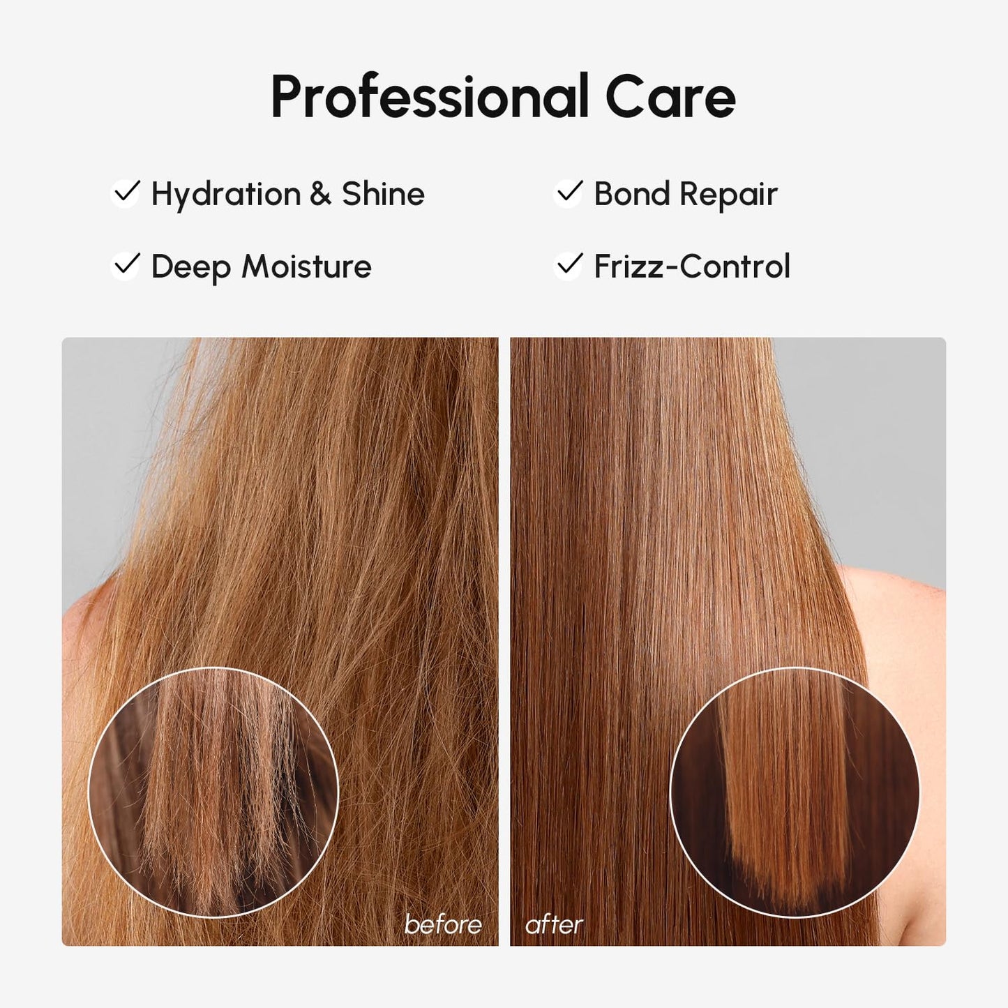 HOTMAREE Deep Conditioning Hair Mask for Damaged Hair Treatment – Keratin Hair Care for Hydrating Growth Repair Moisturizing – Dry Curly Color Refreshing – 10 Fl Oz, White