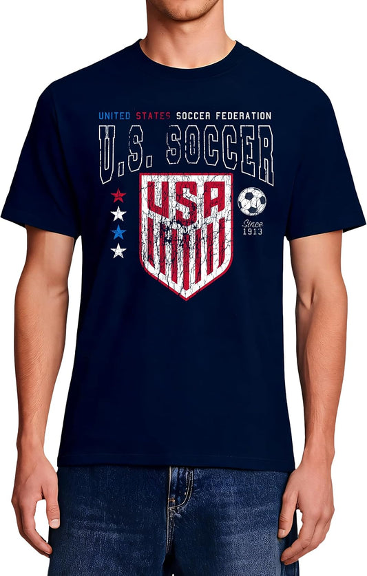 HOTIcon Sports Officially Licensed US Soccer Federation Cotton T-Shirt - Unisex Adult