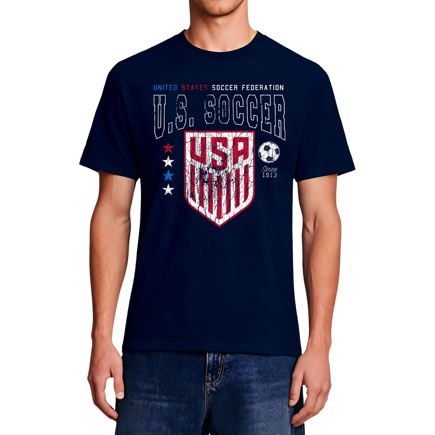 HOTIcon Sports Officially Licensed US Soccer Federation Cotton T-Shirt - Unisex Adult