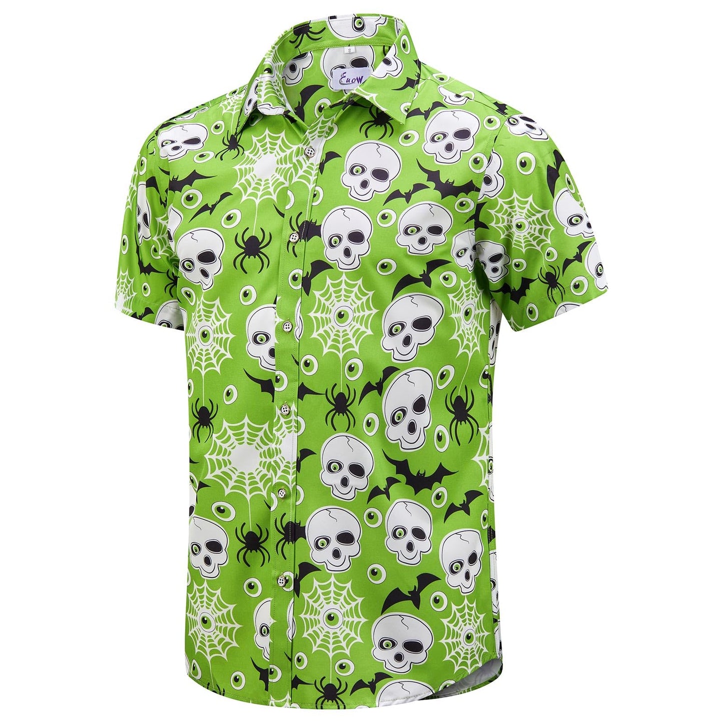HOTEUOW Men's Hawaiian Shirt Short Sleeve Printed Button Down Beach Shirts