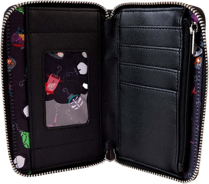 HOTLoungefly Nightmare Before Christmas Tree String Lights Glow Zip Around Wallet