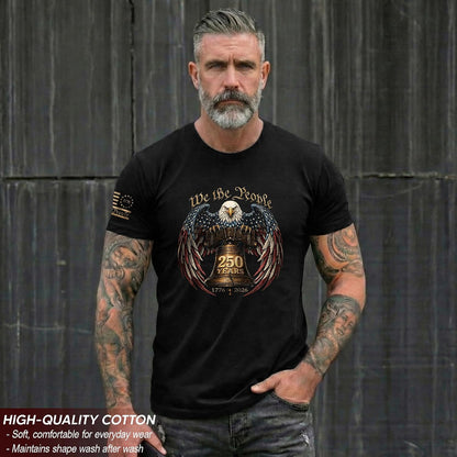 HOT1776-2026 Anniversary USA Shirt, Patriotic Graphic Men Shirt | Patriotic graphic tee featuring anniversary-inspired artwork, heritage details, suitable for holidays, events, casual wear