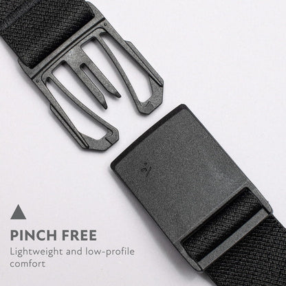 HOTArcade Belts Mens Explore Belt, Stretch Webbing for Max Comfort & Custom Fit, Metal-Free Buckle, Machine Washable Travel Belt