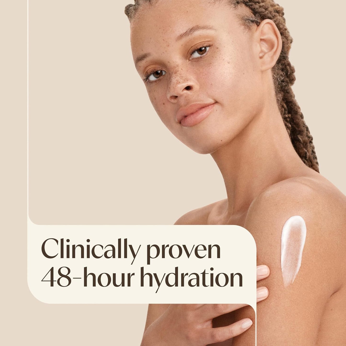 HOTAveeno Daily Moisturizing Body Lotion for Normal to Dry Skin with Soothing Prebiotic Oat, Non Greasy, Non Comedogenic, Fragrance Free Body Lotion for Women & Men, 18 fl oz
