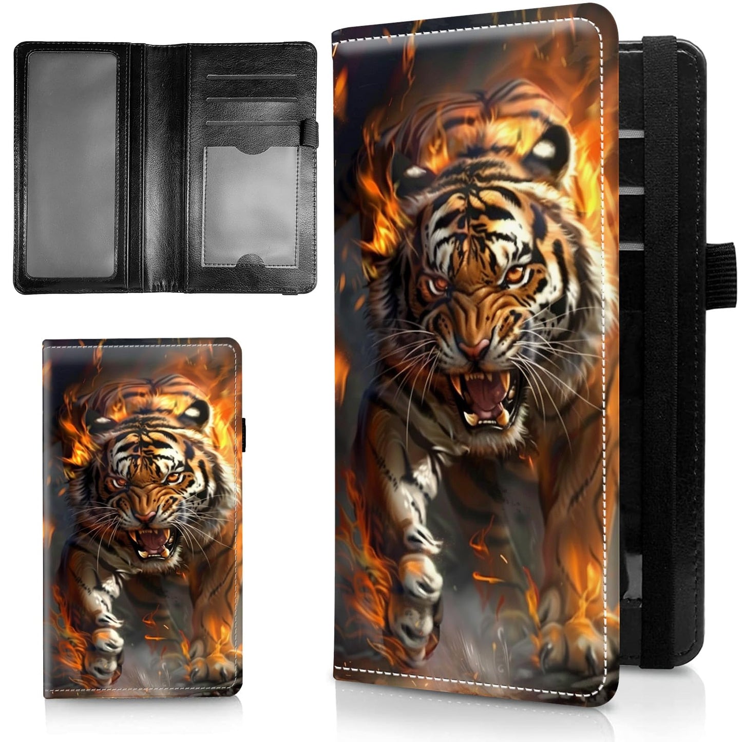 HOTLeather Checkbook Covers for Personal Checkbook Check book Holder Cover Wallets for Women Men,RFID-Blocking Slim Checkbook Cover for Duplicate Checks with Elastic Strap,Colorful Turtle