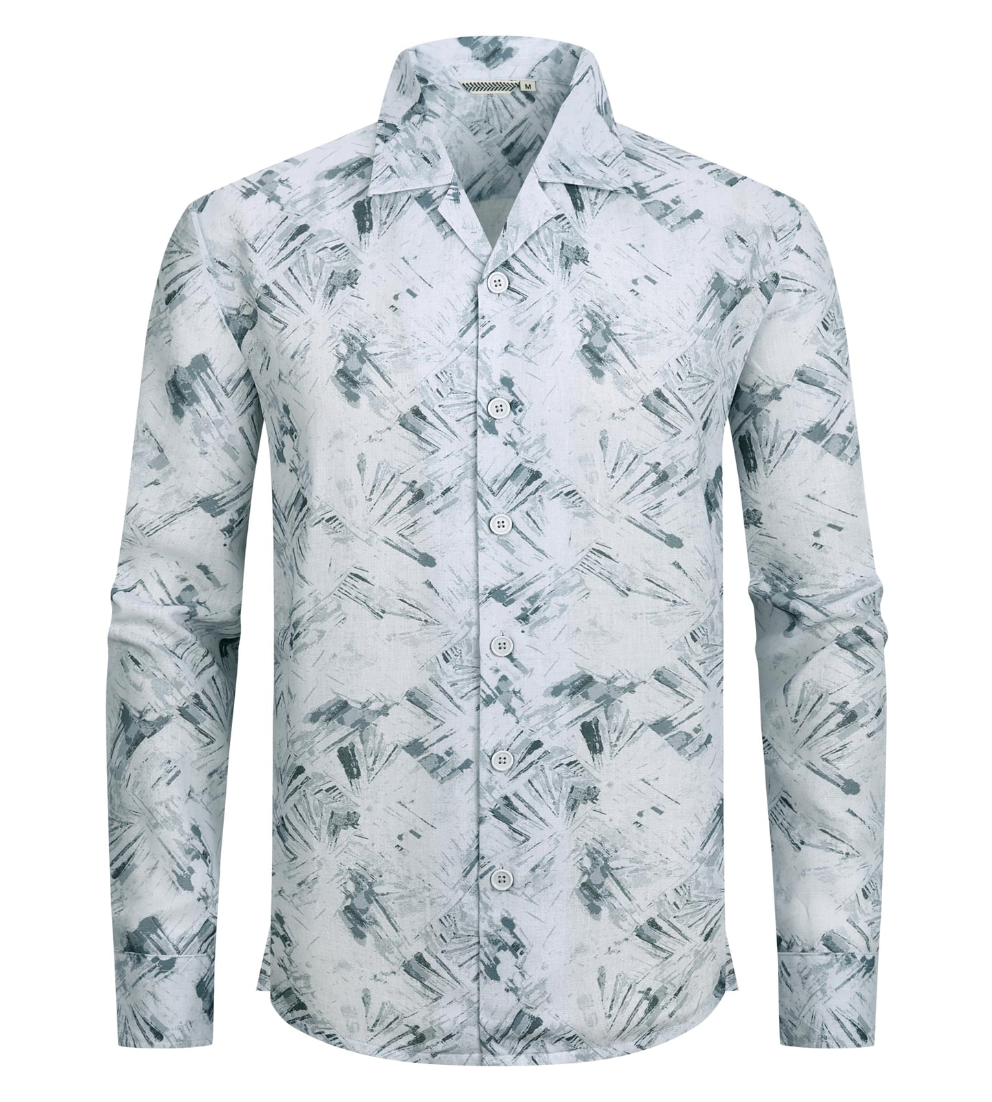 HOTAlex Vando Mens Printed Dress Shirts Regular Fit Casual Button Down Shirt | Wrinkle resistant, Machine washable, Contrast on inner collar & cuff, True-to-size cut, Business & Daily, Easy outfit pairing