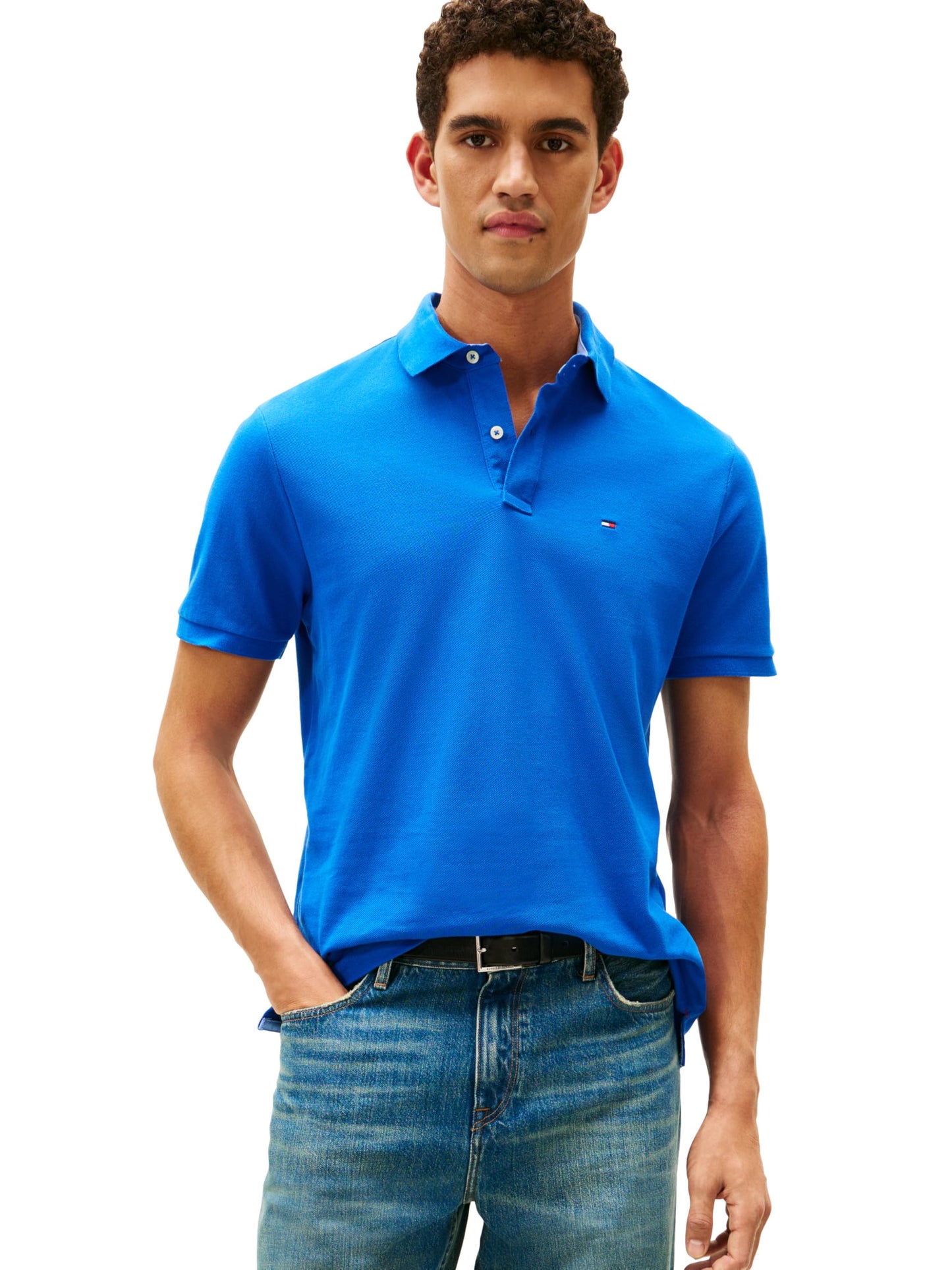 HOTTommy Hilfiger Mens Short Sleeve Cotton Pique Polo Shirt in Regular Fit