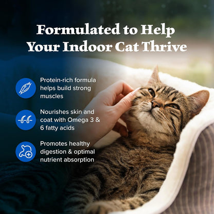 HOTBlue Buffalo Wilderness Chicken Natural High-Protein Grain-Free Dry Food for Adult Indoor Cats, Real Chicken First, Antioxidant-Rich LifeSource Bits Support Immunity, Promotes Strong Muscles, 5 lbs.