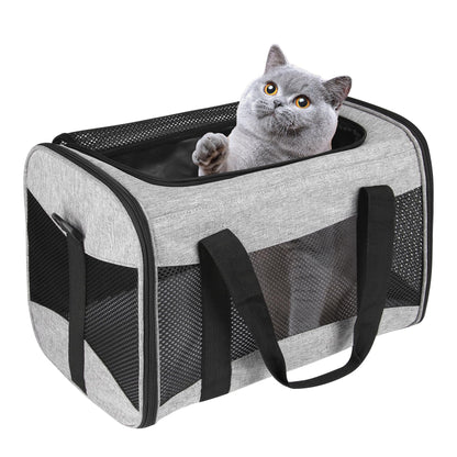 HOTCat Dog Carriers Soft-Sided Pet Carrier Large Cats for Medium Big Cat Small Dog Puppy up to 16lbs TSA Airline Approved Animal Collapsible Cat Carrier Carriers Travel Carrier Cat Bag (17x11x11)