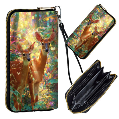 HOTWomen's Wristlet Wallets for Ladies, RFID Blocking Leather Zipper Handbag Clutch Purse Money Holder Organizer for Travel Shopping, Ocean Octopus