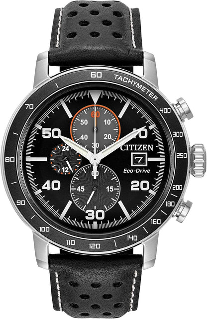 HOTCitizen Men's Eco-Drive Weekender Brycen Chronograph Watch in Stainless Steel