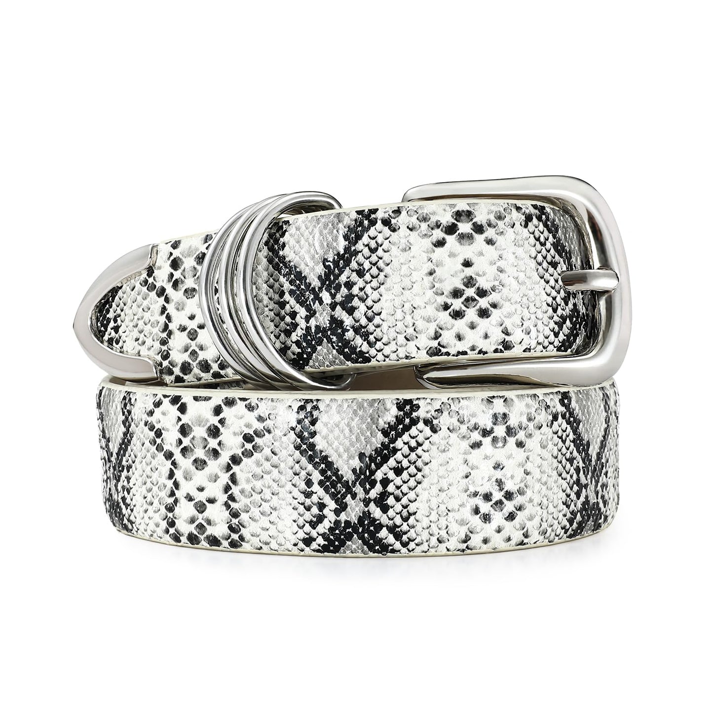 HOTRISANTRY Women's Leather Belts with Gold Buckle Fashion Leather Waist Belt Elegant Ladies Belts for Jeans Gifts for Women