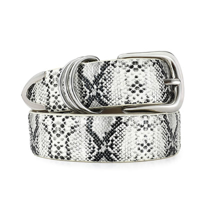 HOTRISANTRY Women's Leather Belts with Gold Buckle Fashion Leather Waist Belt Elegant Ladies Belts for Jeans Gifts for Women
