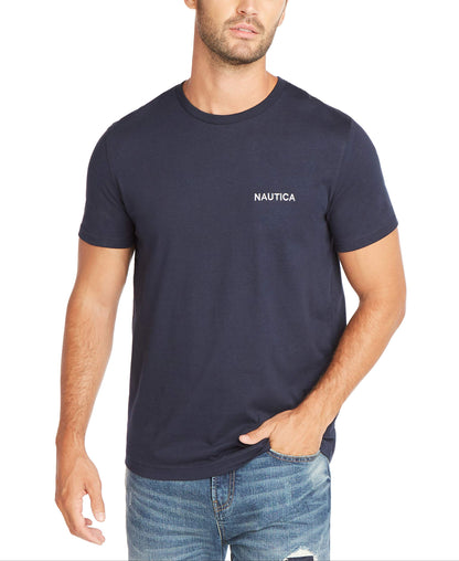 HOTNautica Men's Short Sleeve Solid Crew Neck T-Shirt Shirt