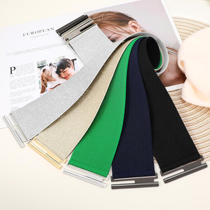 HOTSANSTHS Women Wide Elastic Belts for Dresses Corset Waist Belts Ladies Cinch Belts Thick Stretchy Waistband