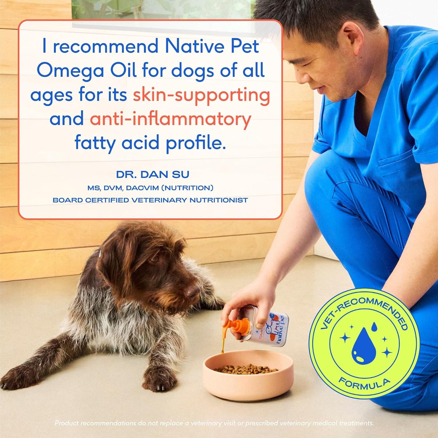 HOTNative Pet Omega 3 Fish Oil for Dogs & Cats – Wild Alaskan Salmon Oil for Dogs Skin and Coat, Supports Joints, Heart & Shedding – Fast-Absorbing Omega 3 6 9 Liquid Supplement – 8oz