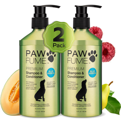 HOTPAWFUME Deshedding Dog Shampoo and Conditioner, Show Dog, 1-Pack – Nourish & Detangle for Silky Soft Coat – Probiotic, Deep-Cleaning, pH-Balanced Formula – Salon-Quality Shampoo for Dogs