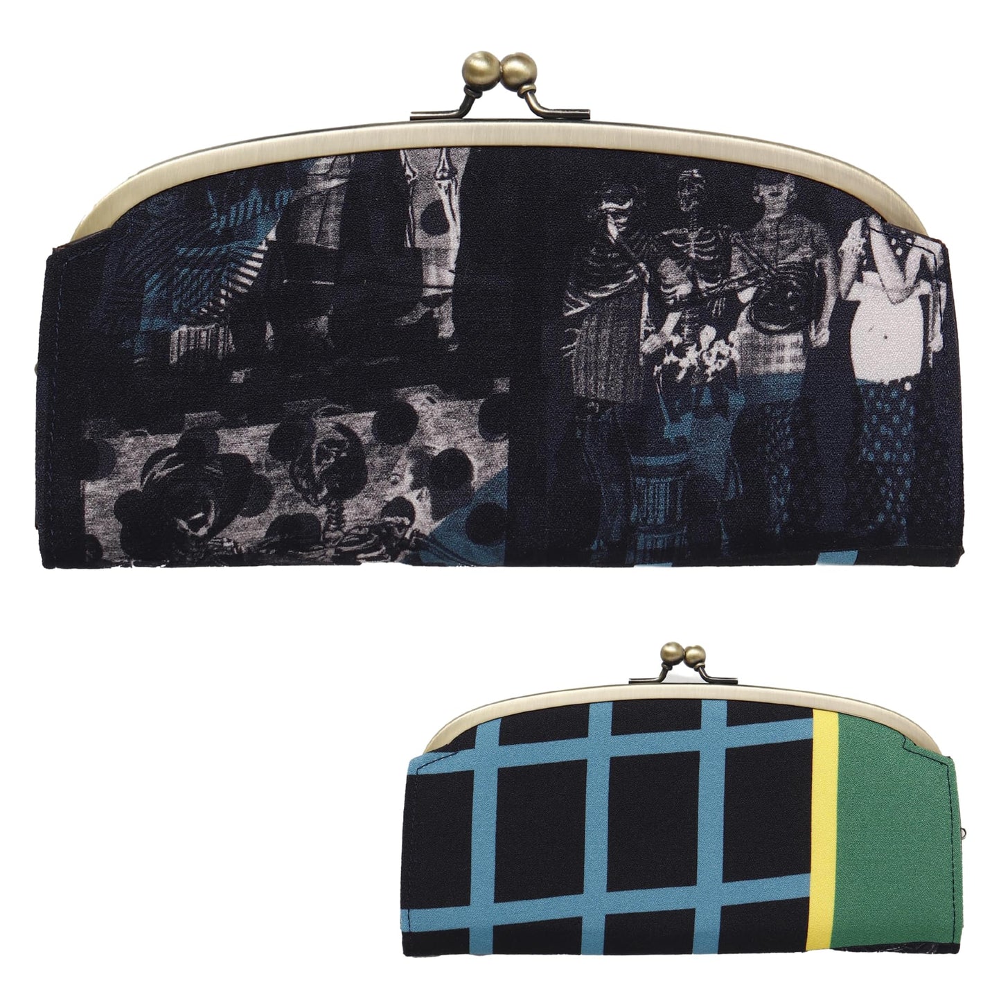 HOT[倭物や Kaya] Long Wallet (collabolation with Tamao Shigemune) / Japanese Pattern,Japanese Modern 7JNP3323 Good Luck Cat