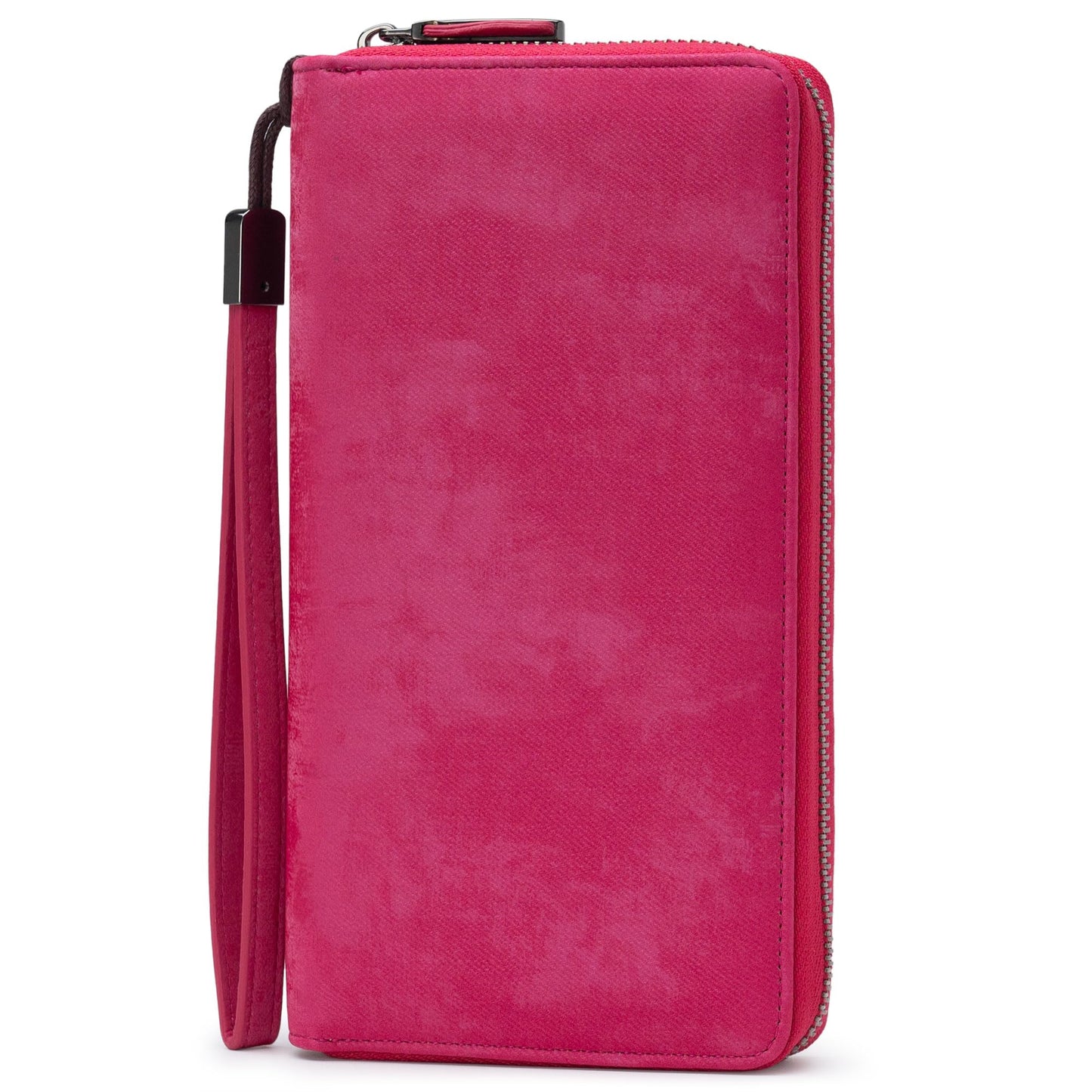HOTBveyzi Women RFID Blocking Wallet Leather Zip Around Phone Clutch Large Capacity Ladies Travel Purse Wristlet