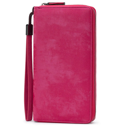 HOTBveyzi Women RFID Blocking Wallet Leather Zip Around Phone Clutch Large Capacity Ladies Travel Purse Wristlet