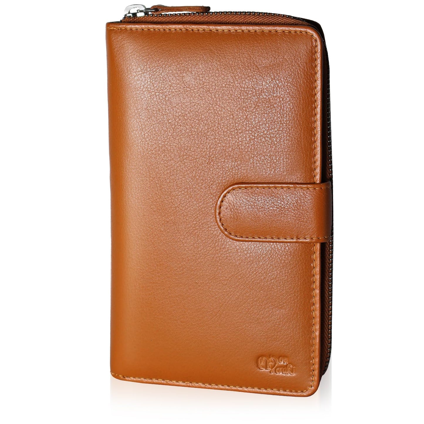 HOTBig Fat RFID Blocking Leather Organizer Checkbook Wallets For Women - Clutch