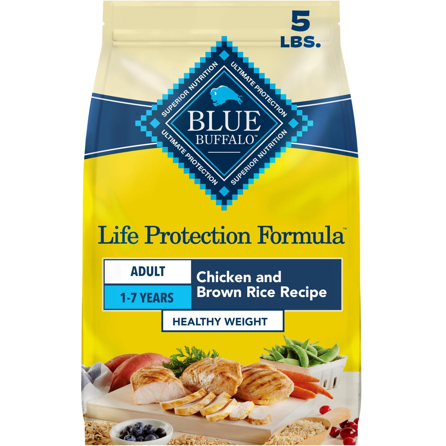 HOTBlue Buffalo Life Protection Formula Chicken Adult Dry Dog Food, 34 lb | Real Chicken #1 Ingredient, Supports Immunity with Antioxidant-Rich LifeSource Bits, Promotes Healthy Muscle Development