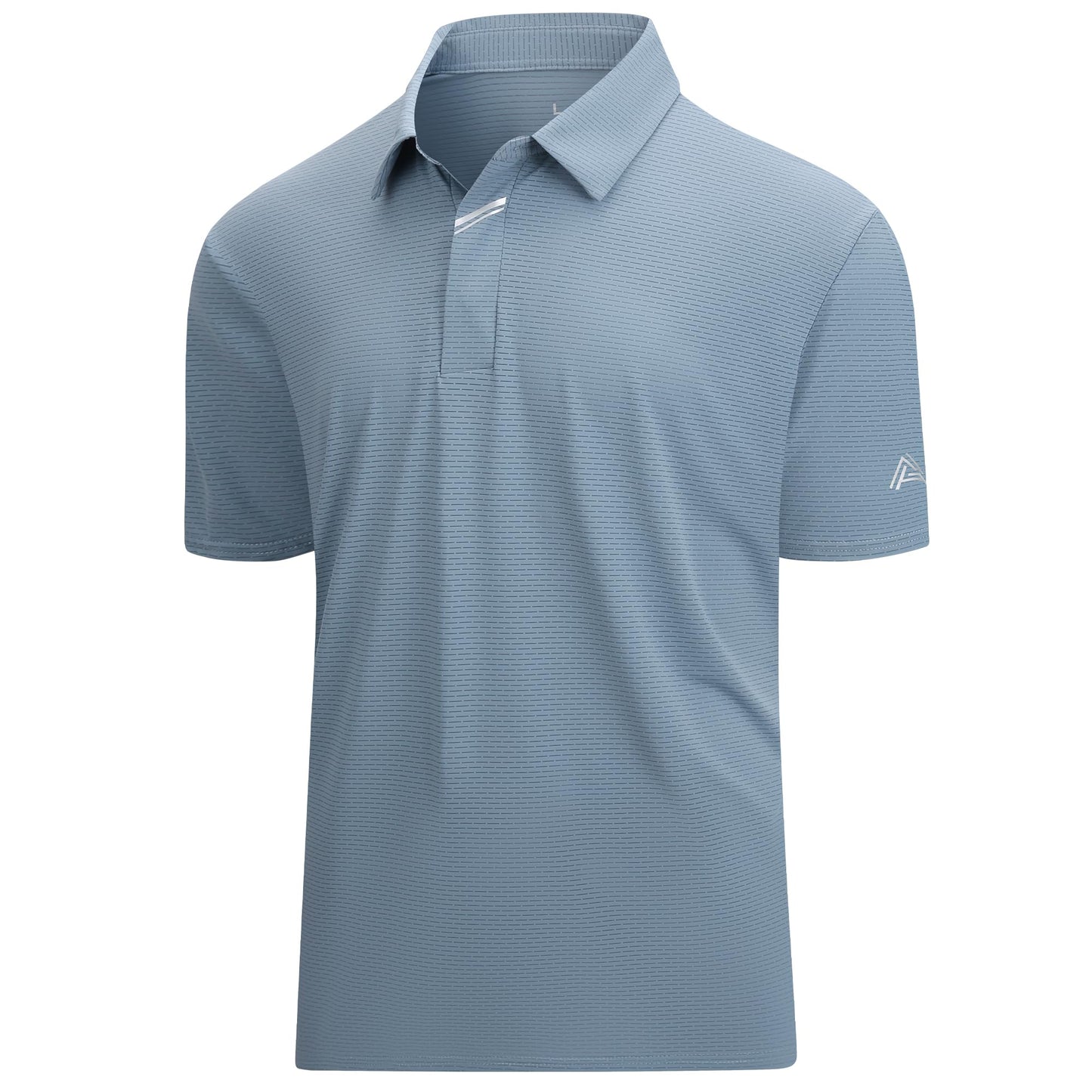 HOTEsabel.C Jacquard Golf Shirts for Men Dry Fit Short Sleeve Collared Polo | Moisture Wicking, Athletic Fit, 4-Way Stretch for Comfort, Wrinkle Free, Lightweight, Ideal for Golf, Casual & Work Wear