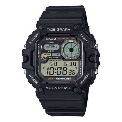 HOTCasio Illuminator Tide Graph Moon Phase 10-Year Battery Digital Watch