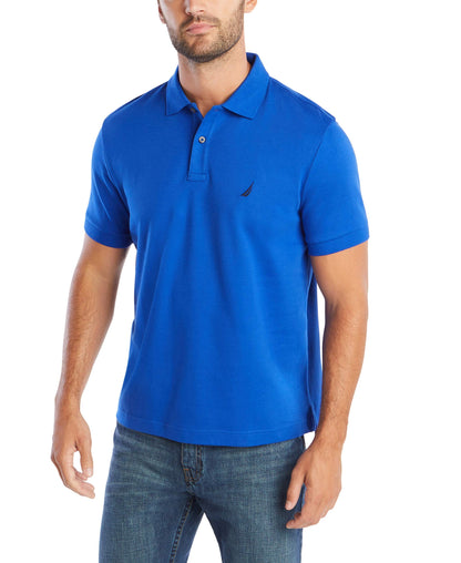HOTNautica Men's Classic Fit Short Sleeve Dual Tipped Collar Polo Shirt