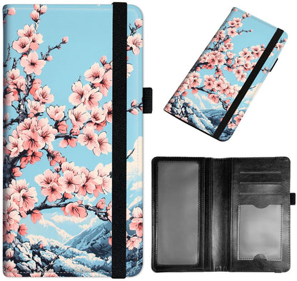 HOTCheckbook Cover for Men & Women, Slim PU Leather Checkbook Holder Wallet with RFID Blocking, Stylish and Durable, Dog Paw Prints Galaxy