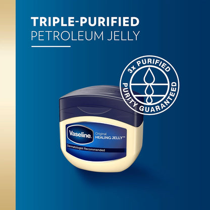 HOTVaseline Petroleum Jelly Original 3 Count Provides Dry Skin Relief And Protects Minor Cuts Dermatologist Recommended And Locks In Moisture 13oz