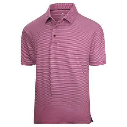 HOTAlex Vando Mens Golf Shirt Moisture Wicking Quick-Dry Short Sleeve Polo | UPF40,Soft & stretch,Sweat resistant,Multi-scene sports & office apparel