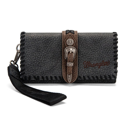 HOTMontana West Wrangler Wallets for Women Western Buckle RFID Blocking Wallet Credit Card Holder