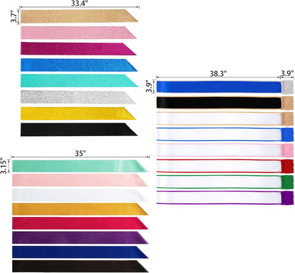 HOTCustom Sash Make Your Own Sash 3.15" Wide x 35" Long from Shoulder to Hip