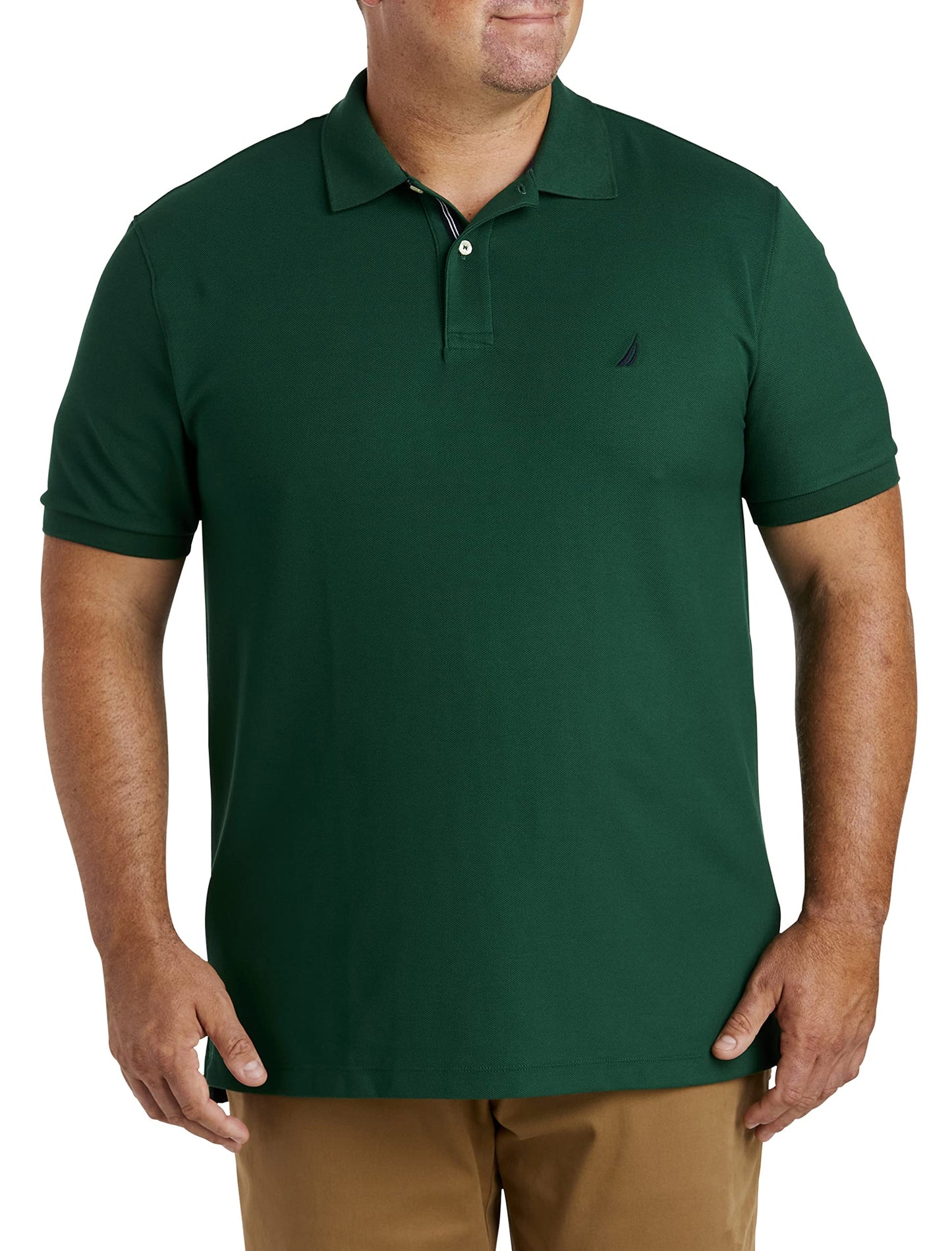HOTNautica Men's Big and Tall Classic Fit Short Sleeve Solid Performance Deck Polo Shirt | Designed Exclusively for Big & Tall Men