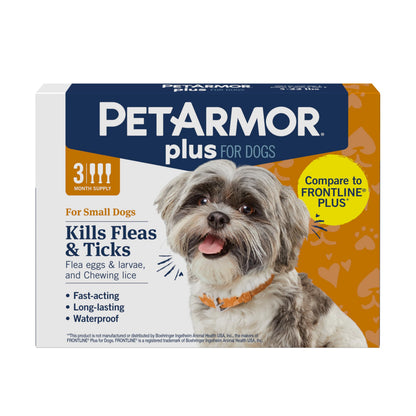 HOTPetArmor Plus Flea and Tick Prevention for Cats over 1.5 lbs, Cat Flea and Tick Treatment, 6 Doses, Waterproof Topical, Fast Acting
