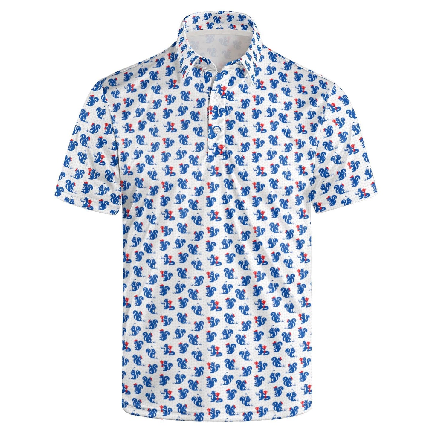 HOTGolf Polo Shirts for Men Funny Print Quick Dry Short Sleeve Performance Golf Shirts Moisture Wicking Polo Shirts